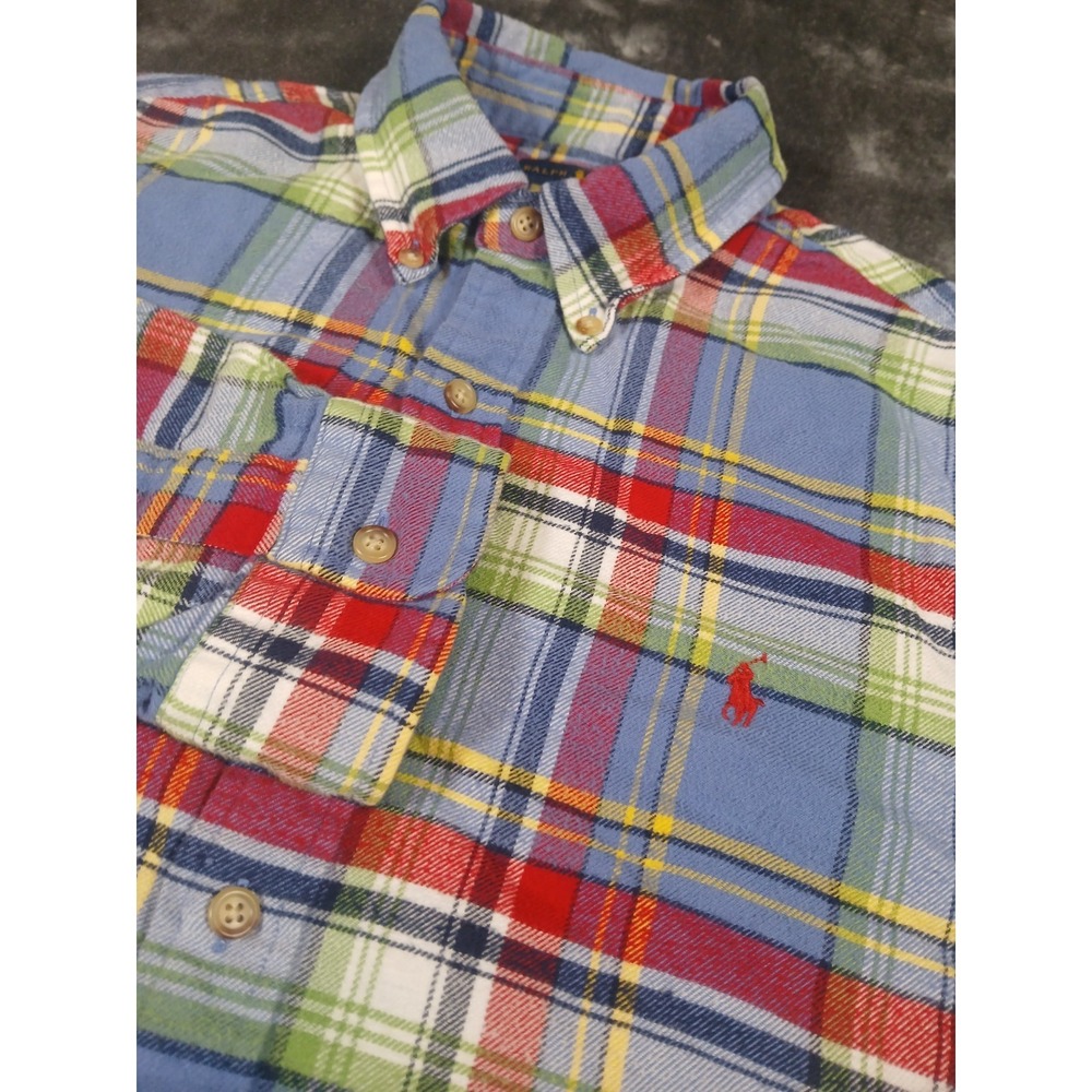 Polo Ralph Lauren Shirt Men's LARGE   Button Down Classic Fit Casual Flannel